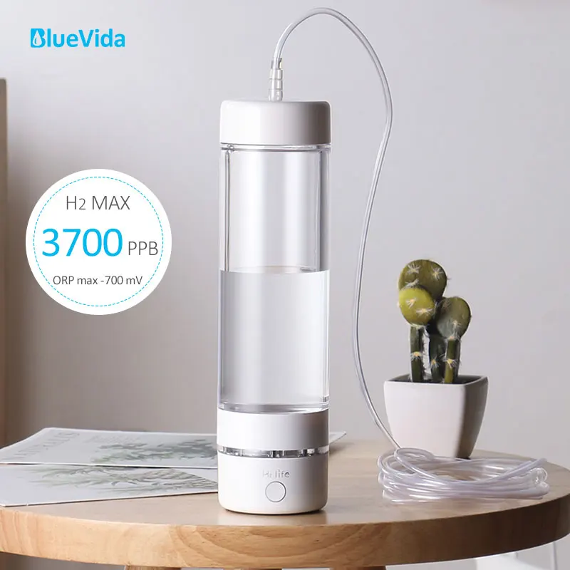 The 5th Generation Max 3700ppb SPE&PEM High hydrogen concentration hydrogen water generator bottle with Hydrogen absorption kit