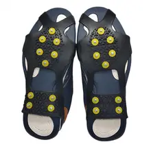 

80%HOT2Pcs Non-slip 10-tooth Crampons Silicone Shoe Cover Outdoor Mountaineering Tool