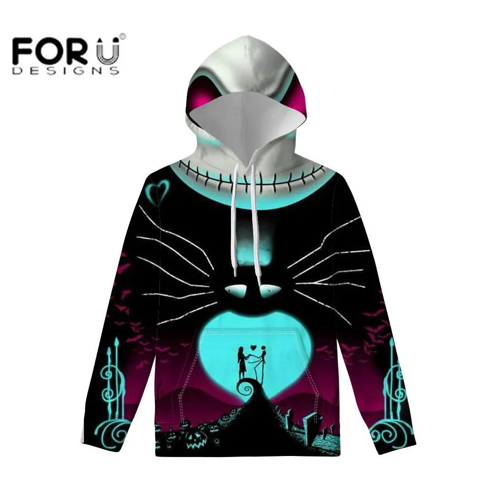 FORUDESIGNS/толстовки больших размеров; Мужская Уличная Толстовка с принтом черепа; Мужская модная одежда; толстовка унисекс; спортивная толстовка - Цвет: QE087Z72