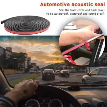 

5m Car Door Seal Strip B Shape Weatherstrip Trunk Hood Window Edge Sealing Strip Easy Construction and Carry Light Weight