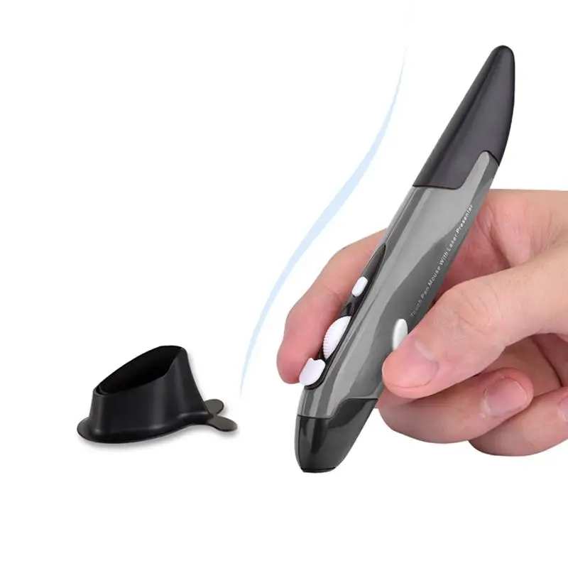 2 4G Беспроводная USB оптическая ручка мышь регулируемая подставка 4 клавиши мини
