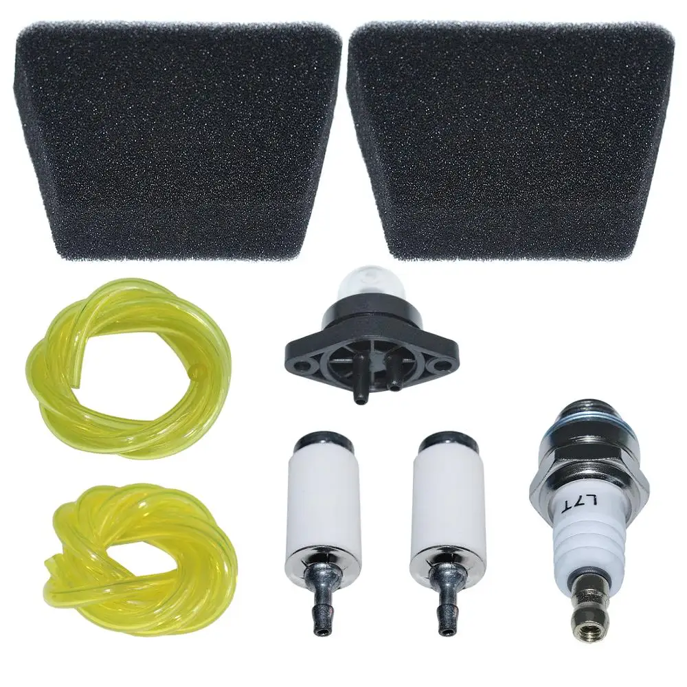 Air Fuel Filter Line Spark Plug wPrimer Bulb Kit For Poulan Craftsman Chainsaw Spare Tool Part 530037793 бензопила 4