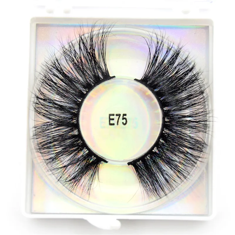 E75 Round Visofree 3D ресницы 25 мм накладные ресницы драматические Объемные Накладные ресницы "крест-накрест" Накладные ресницы бескровные настоящие норковые ресницы макияж - Цвет: E75 Round
