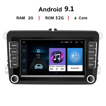 

7" 2 Din Android 9.1 Car Radio Auto Radio Player GPS Navigation for VW/Volkswagen/Golf/Polo/Jetta/Passat/Skoda/Octavia Autoradio