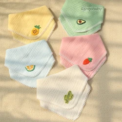 Kangobaby #My Soft Life# All Season Newborn Muslin Cotton Burp Cloth Fashion Scarf Baby Feeding Bib