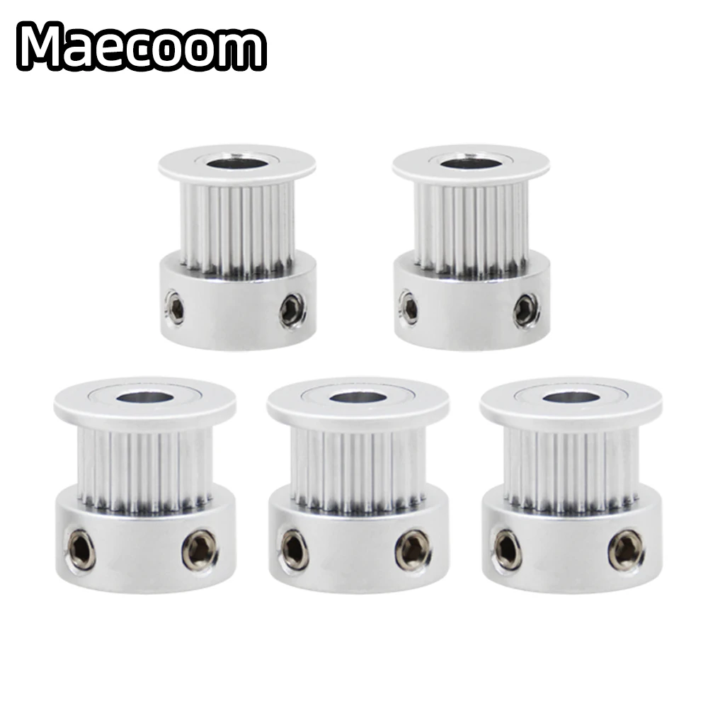 3D Printer Parts GT2 Timing Pulley 16 Tooth 2GT 20 Teeth Aluminum Bore 5mm 8mm Synchronous Wheels Gear Part Width 6mm 10mm 5pcs