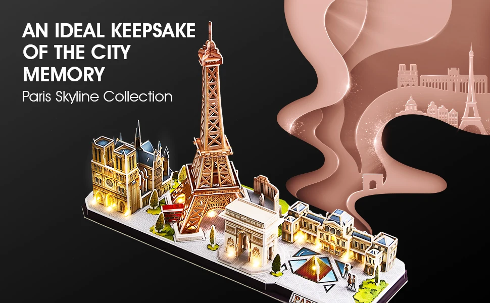 France Paris Cityline CubicFun 3D Puzzle