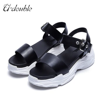 

U-DOUBLE Summer Platform Sandals Chunky Wedge Shoes Women Designers Sports Sandals Casual Ladies Sandals High Quality