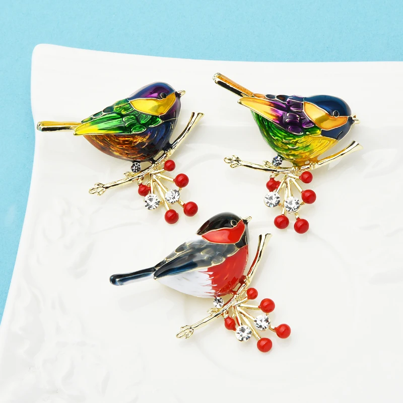Colorful Bird Enamel Brooch 6