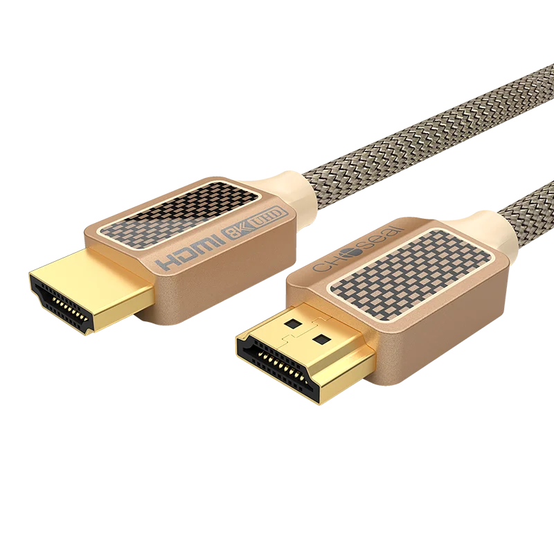 Черный CHOSEAL Ультра высокая скорость 8K HDMI кабель 2,1 48 Гбит/с 120 Гц HDMI 2,1 Для Apple tv nintendo переключатель Xbox PS4 проектор HDMI 2,1 шнур - Цвет: Черный