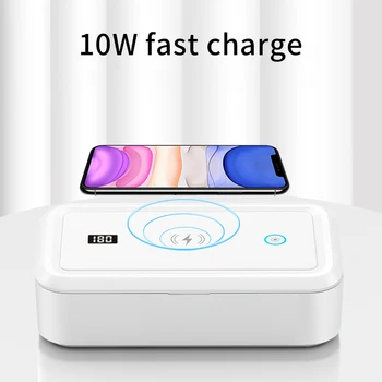 

5V Uv Box Ray Disinfection for Jewelry Watch Phone Aromatherapy Esterilizador Manicura 10W Wireless Charger