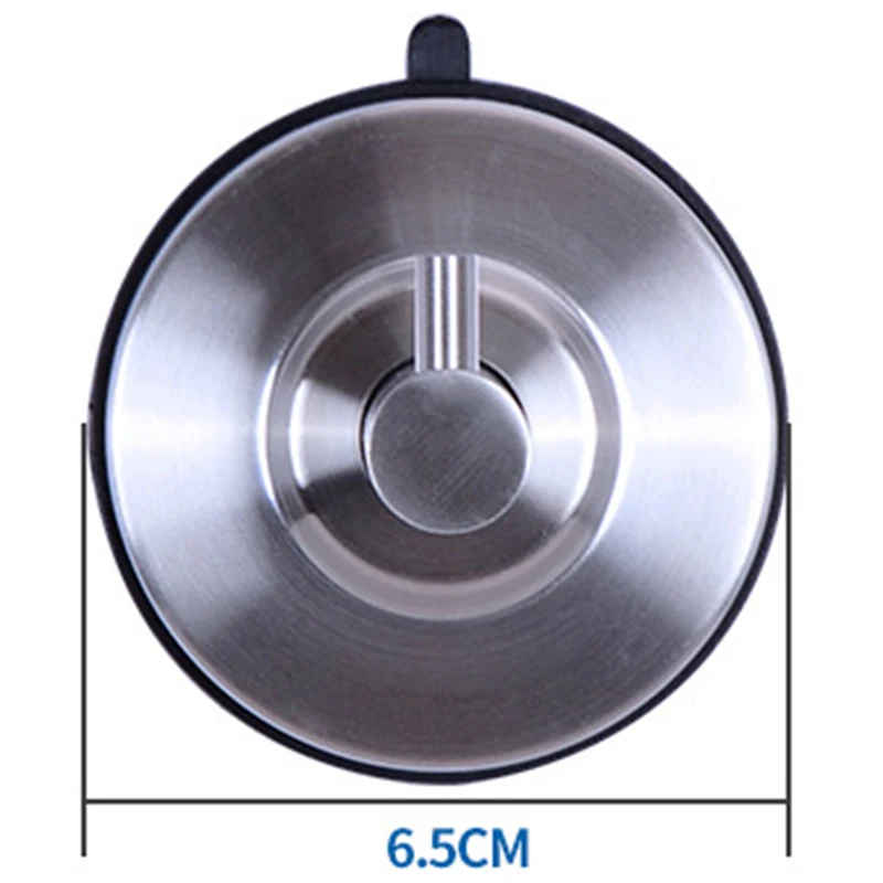 

4 Pieces Wall Hook Stainless Steel Suction Cup Hanger Hook Wall Hook Hook Towel Key Coat Bag Hanger Vacuum Suction Wall Hanging