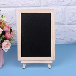 Tableau noir Double face 18x13cm pour enfant, tableau de table en bois, pour messages, écriture, livraison directe 