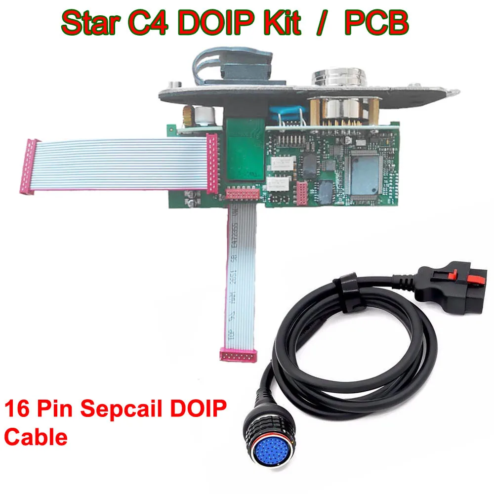 Набор DOIP PCB для MB Star C4 PlUS Sd Подключение автомобиля и грузовика с 16-контактным