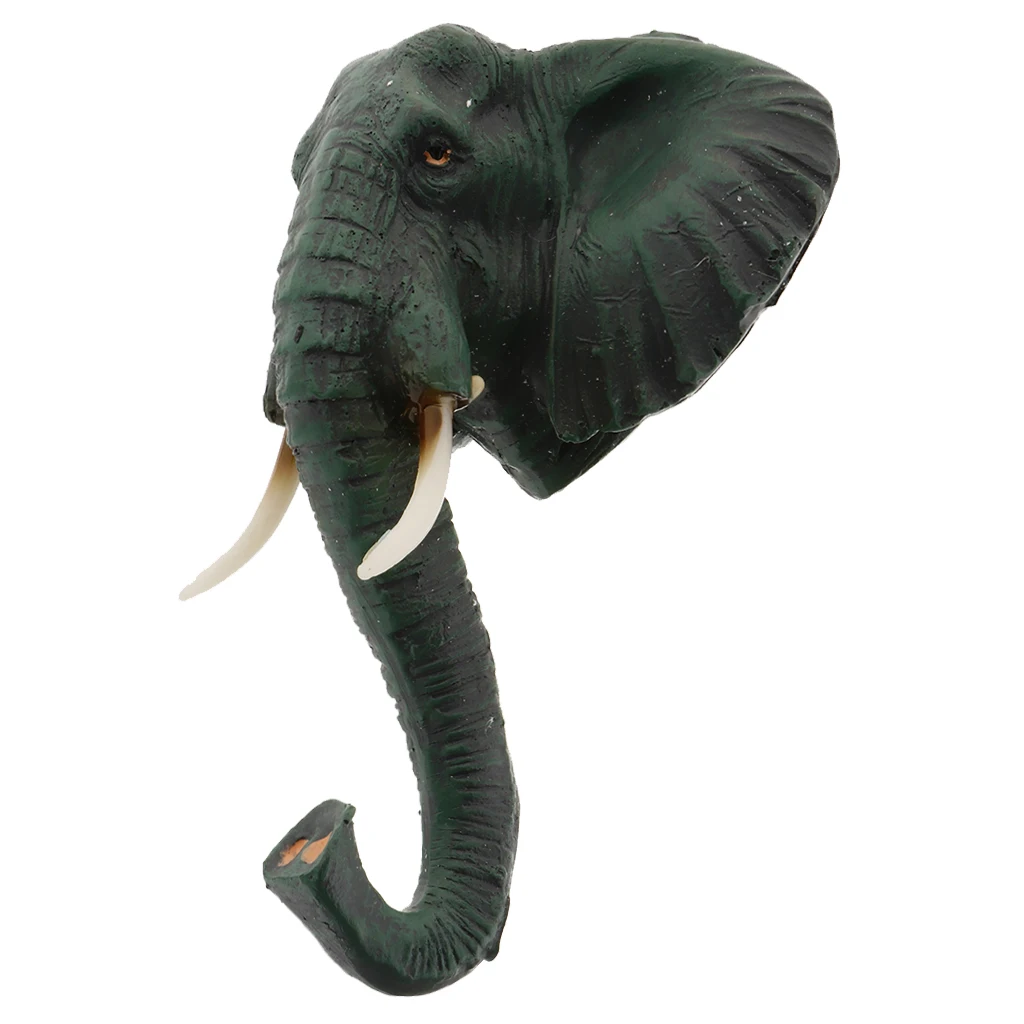 Vintage Animal Wall Hook Giraffe Zebra Elephant Head Suction Hook Window Strong Suction Hanger Hat Clothes Coat Hanging Rack