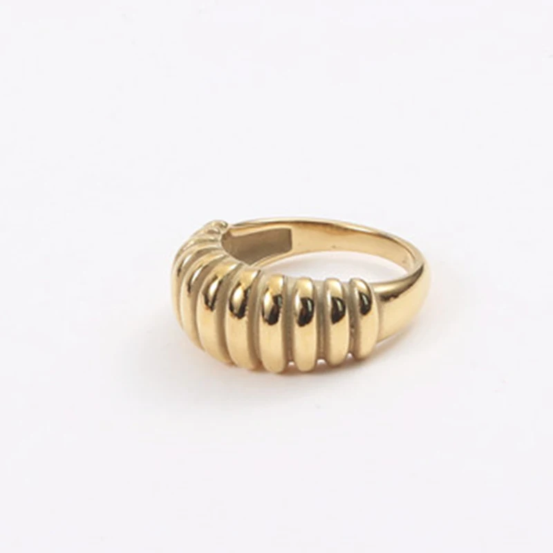 Ambush Men's Metal Stone Ring in Gold, Size Medium | End Clothing