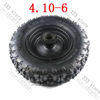 

ATV wheels 4.10-6 tyre and rim ATV Quad Go Kart 47cc 49cc Chunky 4.10-6 Tire Inner Tube Fit All Models