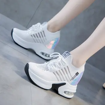 

New Vulcanize Woman Shoe For Women Sneakers 2020 Platform Sneakers For Women's Shoes Height Increasing Female Chunky Ladies Shoe