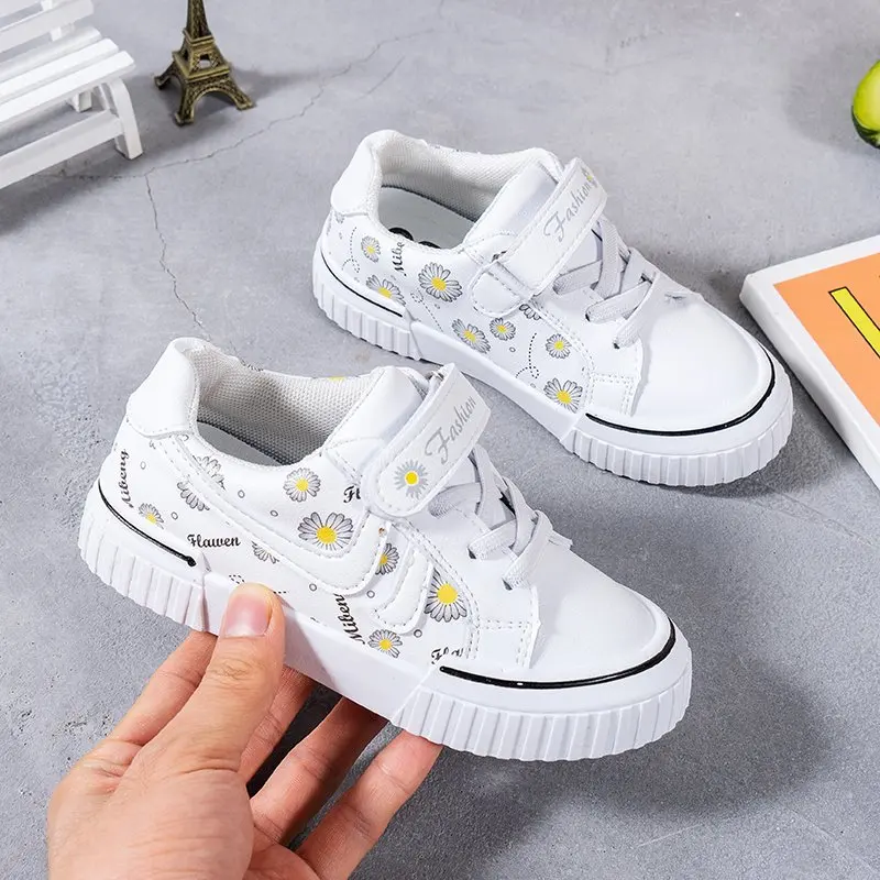 

Hot New Autumn Children Shoes Fashion Girls Leather Sports Shoes Casual Sneaker Kids Outdoor Training Breathable Shoe Girl Flats