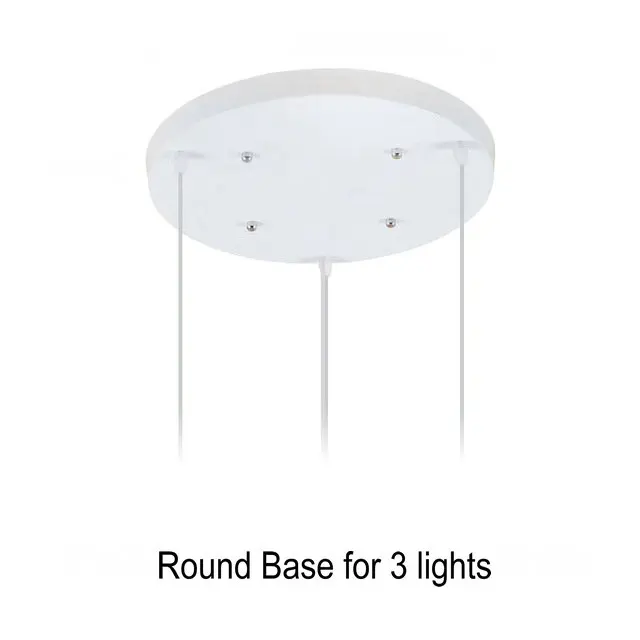 Round ceiling base Artpad современный скандинавский железный подвесной светильник абажур E27 потолочный подвесной светильник столовая отель спальня кухня освещение светильники - Цвет корпуса: Round ceiling base