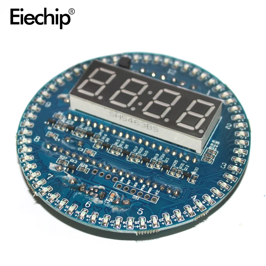 

DS1302 Rotating 7 Segment Digital LED Display Module Alarm Electronic Clock Display Module For Arduino 4 Bit LED Display Module