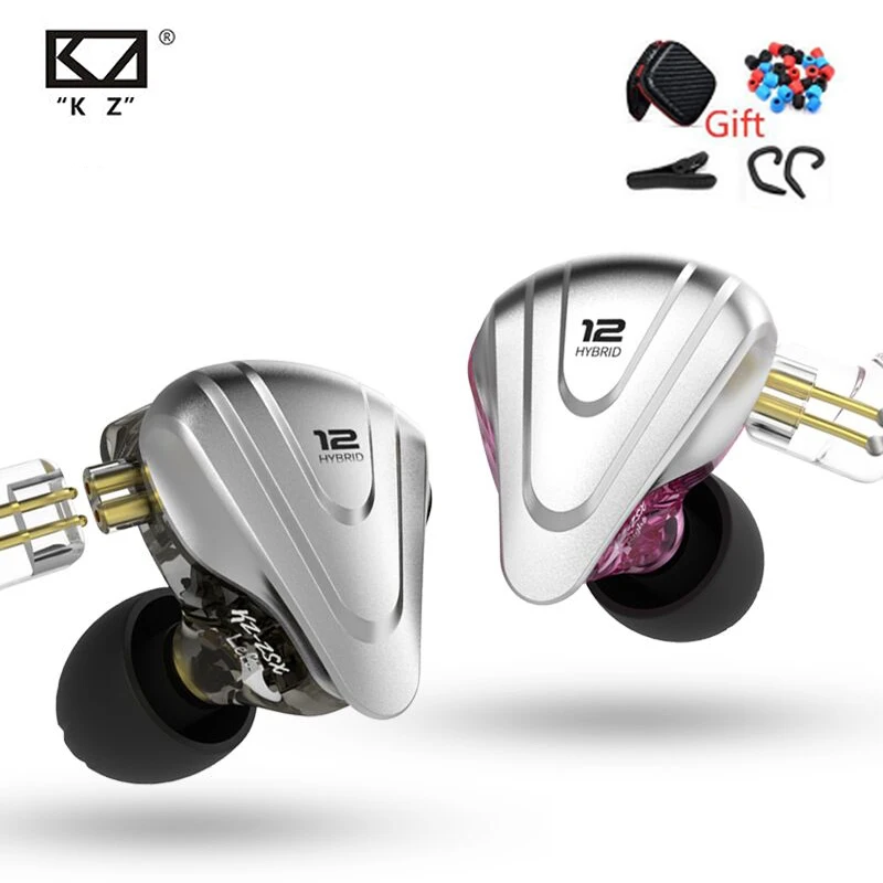 KZ ZSX металлические наушники 5BA + 1DD гибридные технологии 12 драйверов HIFI бас
