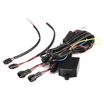 Luci Diurne a LED DRL con Centralina di Controllo, Relè e Cablaggio, Modulo di Controllo Automatico On/Off con Indicatori di Direzione