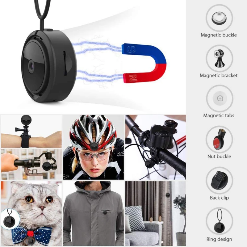 Микро камера с детектором движения HD 1080P Камера видеонаблюдения Wifi IP портативная камера Full IR ночного видения мини видеокамеры