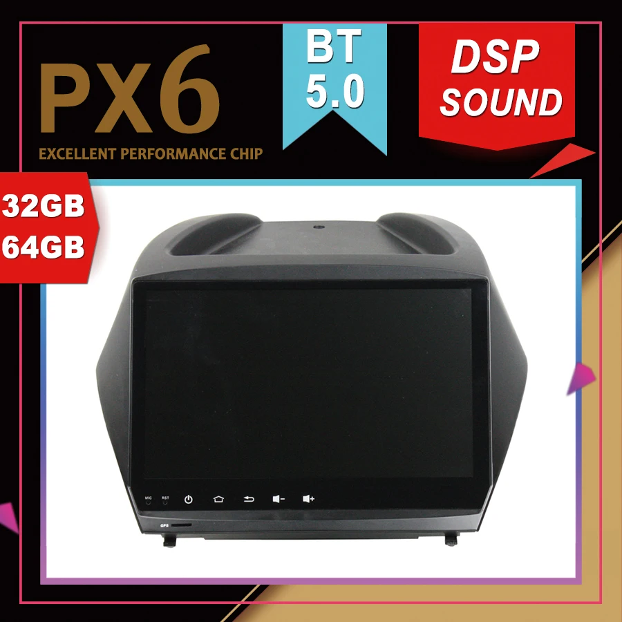 PX6 Отличная производительность Android 9 0 Автомобильный мультимедийный GPS для HYUNDAI IX35