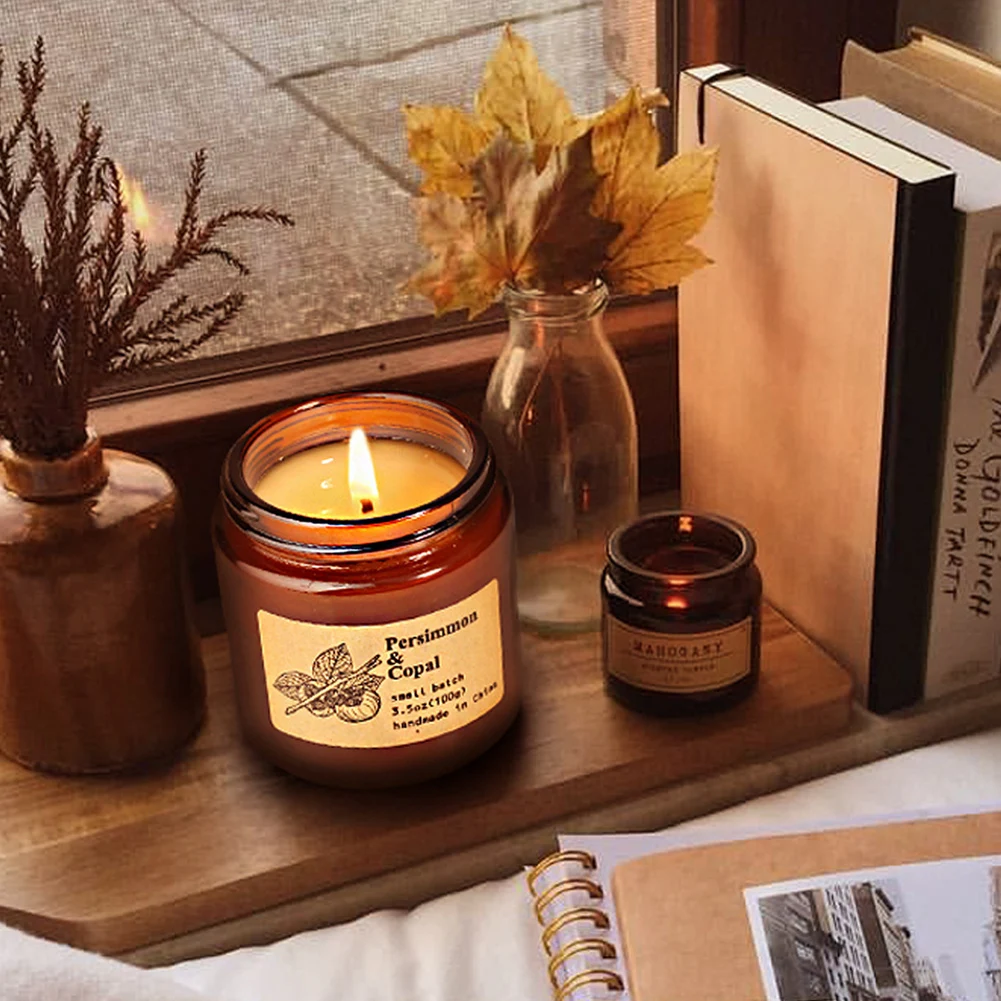 3 шт. бутылочки из янтарного стекла ароматерапия крем мазь свечи романтическая