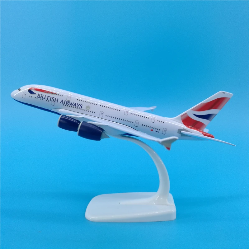 Модель самолета Airbus A380 20 см металлическая в масштабе 1:400 | Игрушки и хобби
