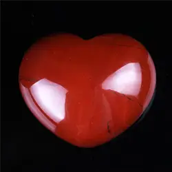 Подарок ко Дню Святого Валентина 30 мм натуральный красный яшма Unakite Бирюзовый Сердце Исцеление Рейки фэн шуй Кристалл бусины Lover бесплатная