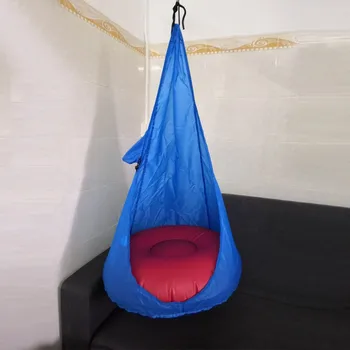 

23.6 x 45 Inch Home Child Hammock Chair, Outdoor Indoor Hanging Seat Hammock, Kids Swing Pod (Without Cushion)