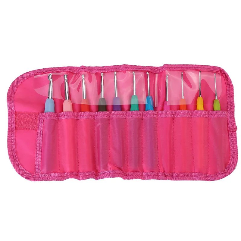 

11pcs Rainbow Crochets Hook knitting Needle Tools 2-8mm DIY Yarn Sweater Weaving Tool Needle Crochet Kits Weave Knitting Tool