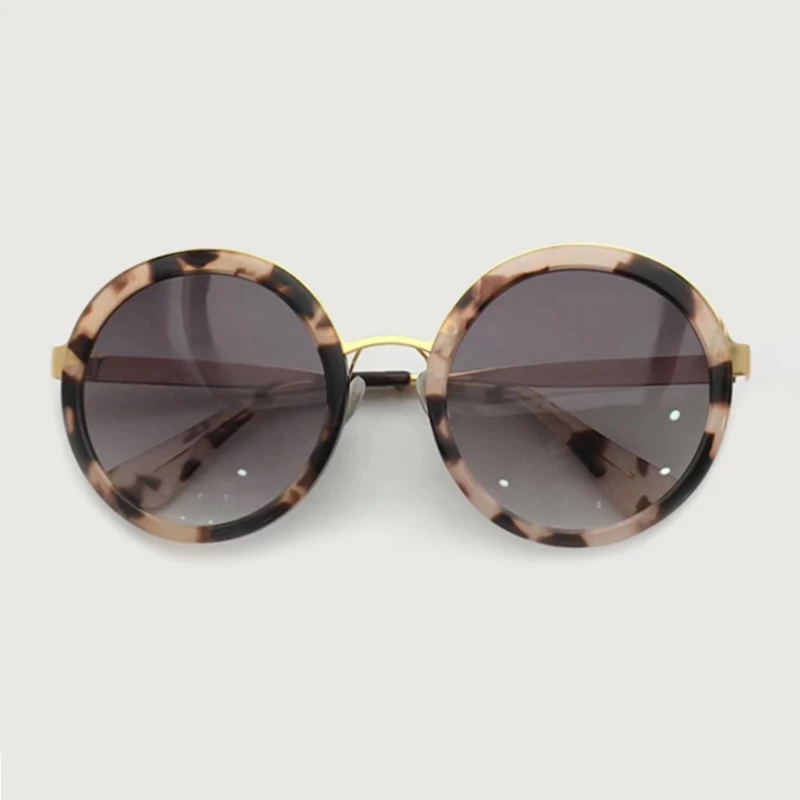 No.4 Sunglasses Ретро Круглые Солнцезащитные очки для женщин и мужчин,, винтажные брендовые оттенки, черные Черепаховые Солнцезащитные очки для женщин, модные дизайнерские очки - Цвет линз: No.4 Sunglasses