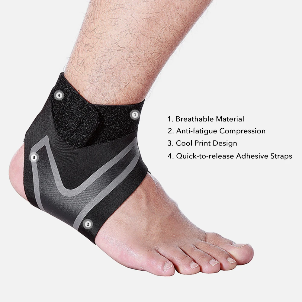 Ankle Support Brace Ankle Protector Compression Foot Care Adjustable High Elastic Bandage Twisting Prevention Sport Guard Band