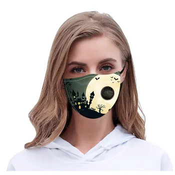 

1/3/5PC Mouth Masks Halloween Style Adult Protect Mask Washable With Breather Valving Reusable Unisex Mask Mouth Cover Mascarar