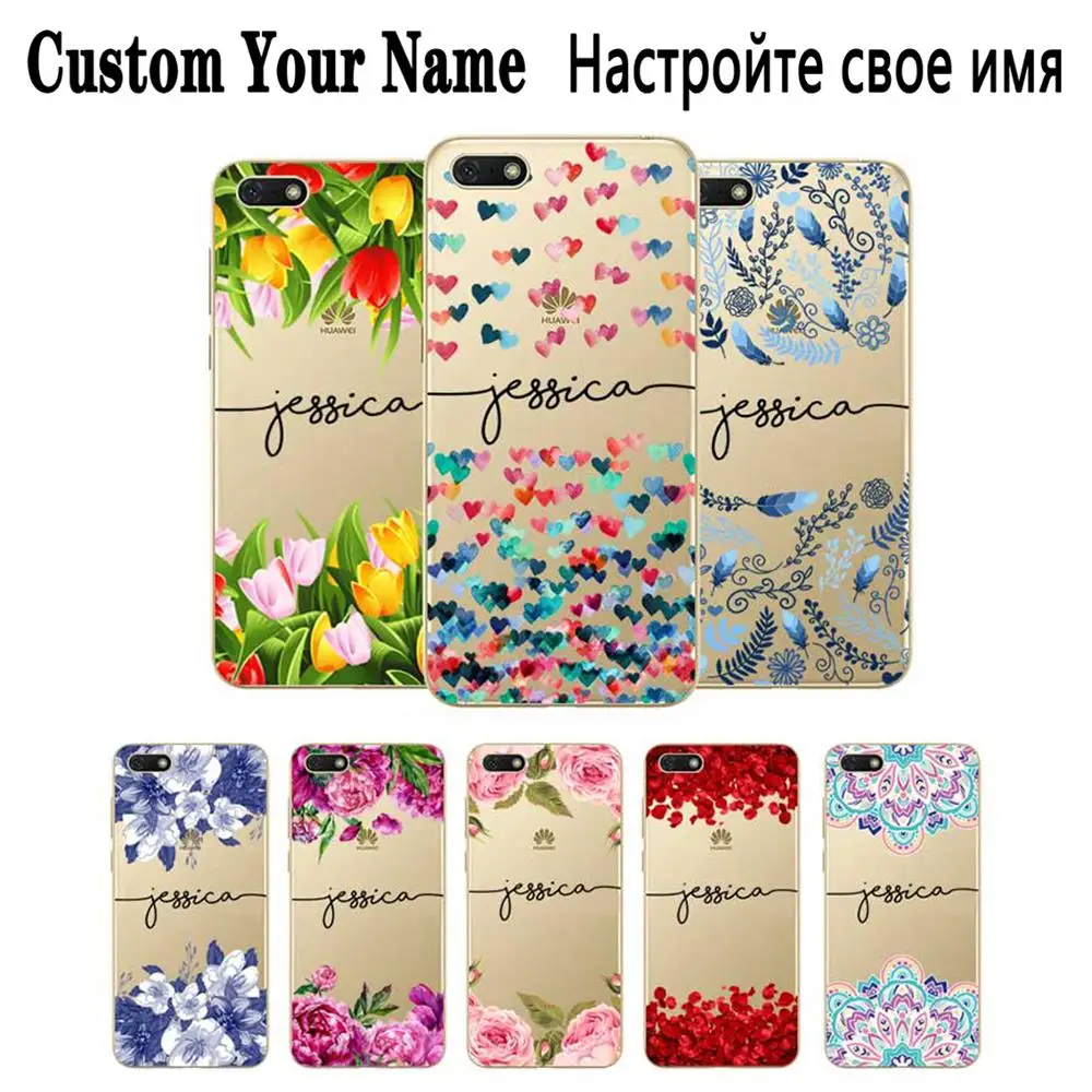 Custom Name DIY Coque Capa Case Cover For Huawei P8 P9 P10 P20 P30 Lite Pro P Smart Plus 2017 2019 |