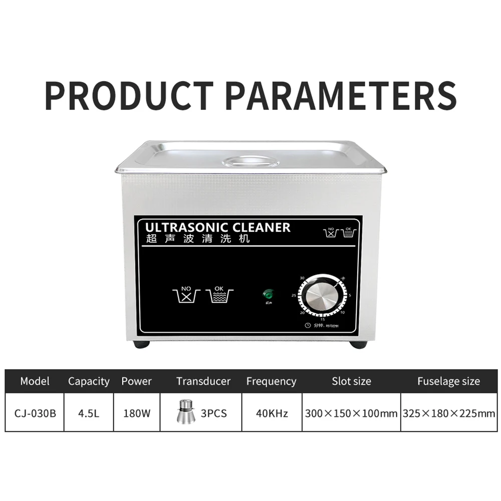 US $176.58 45L Ultrasonic Cleaner Multi Function 40khz 110V220V Ultrasound Washer Hardware Injector Spark Plug Rust Oil Nozzle Removal