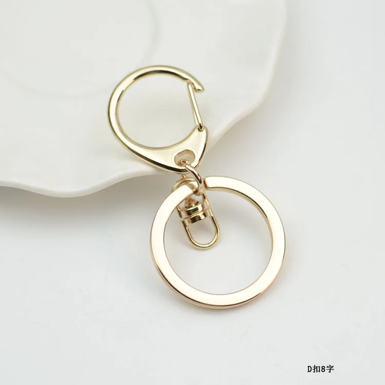 KC Gold-Tone Lobster Keychain Creative Gifts Box And Bag Hardware Car Key Ring Accessories Pendant Currently Available Wholesale