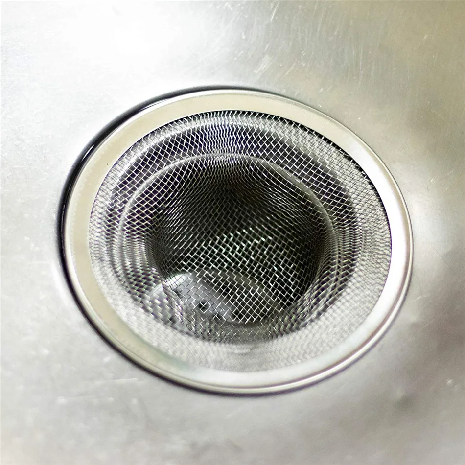 Кухонный фильтр из нержавеющей стали для раковины, для ванной комнаты, для мытья полов, шлака, очиститель для пищевых продуктов, сетка для утечек, домашний слив, кухонная раковина, шлак