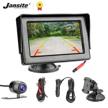 Автомобильный TFT ЖК-монитор Jansite 4,3 дюйма, камера s, система парковки с камерой заднего вида, Мониторы Заднего вида, NTSC PAL