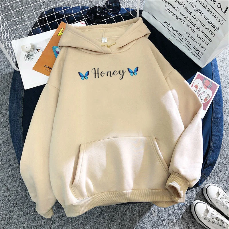 

Winter Anime Oversize butterfly Hoodies Kpop Women Sweatshirt Harajuku Butterfly Print Hooded Aesthetic Hoody Spring Streetwear