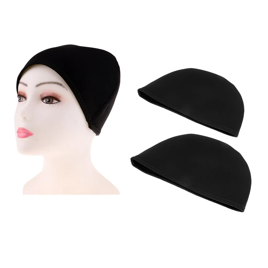 2Pcs Men Women 2mm Neoprene Beanie Hat, Cycling Surf Kayak Swim Walking Rafting Canoe Swimming Cap