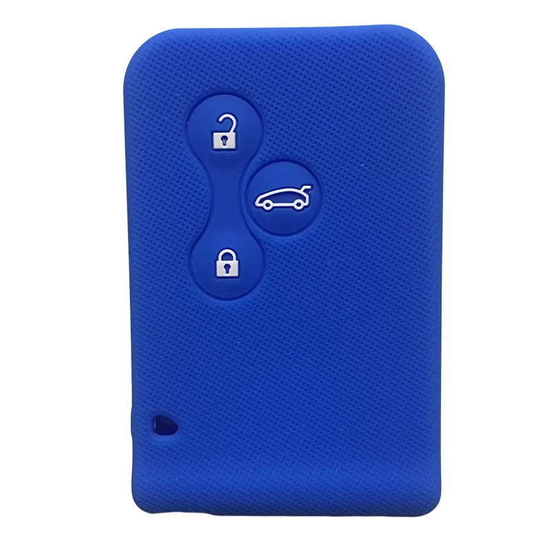 Silicone Car Key Case Cover For Renault Clio Logan Megane 2 3 Koleos Trafic Captur Grand Scenic 3