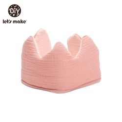 Adorable Baby Cotton Crown Hat - Soft and Cozy Newborn & Toddler Headwear (Pink)