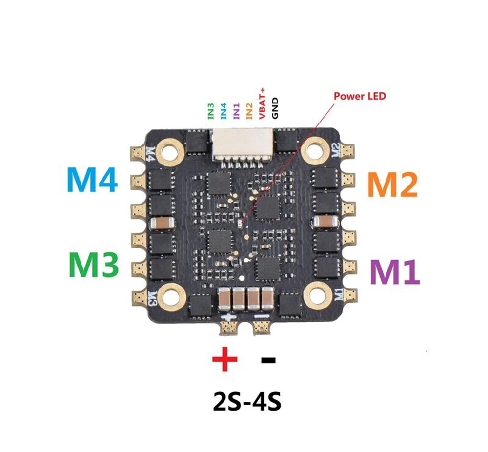 Плата контроллера полета NOXE F4 встроенный датчик OSD MPU6000 и 4 в 1 25 А BLHeli s ESC поддержка