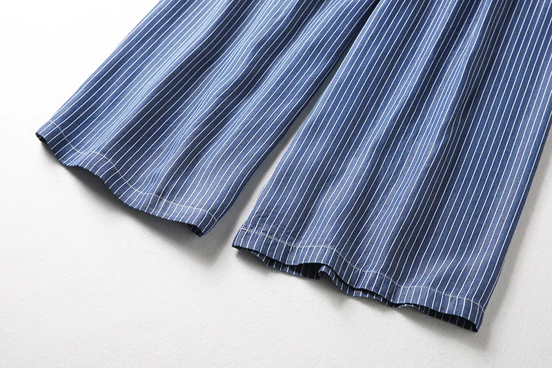 New Summer Women Elastic Hight Waist Jeans Bow-striped Denim Wide Leg Pants Ankle Length Pants Boyfriend Jeans for Women
