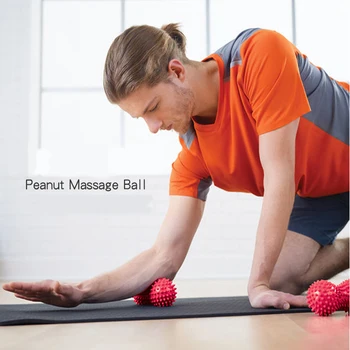 

Yoga Fitness Ball PVC Yoga Supplies with Thorns Workout Massage Peanut Hand Ball Inflated Air Bag Peanut Ball Multiple Colour