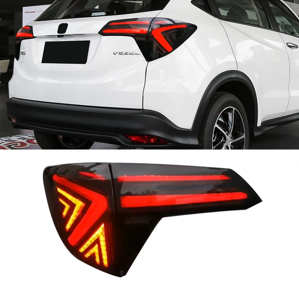 For Hr-v Tail Lights 2014 2015 2016 2017 2018 2019 2020 2021 Vezel Led Tail  Light Hrv Rear Lamp Drl Brake Auto Accessories - Tail Light Assembly -  AliExpress
